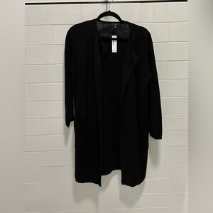 J. Crew Women’s long black Sweater Cardigan